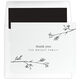 Sketched Branches Thank You Folded Note Cards - Letterpress Image 2 of 4